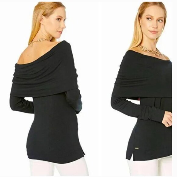 Lilly Pulitzer Belinda Pullover Onyx Black Size Medium - Picture 1 of 7